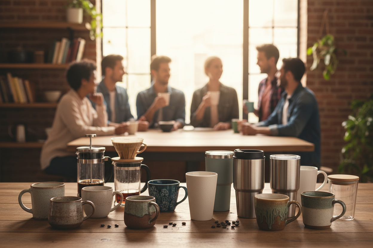 people in back of counter